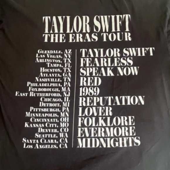 Taylor Swift Eras T-Shirt, XS - Picture 4 of 4